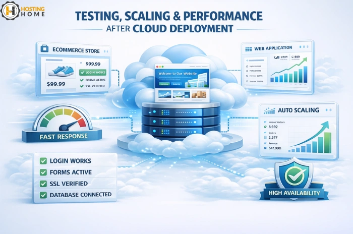 Testing, scaling & performance After Cloud Deployment