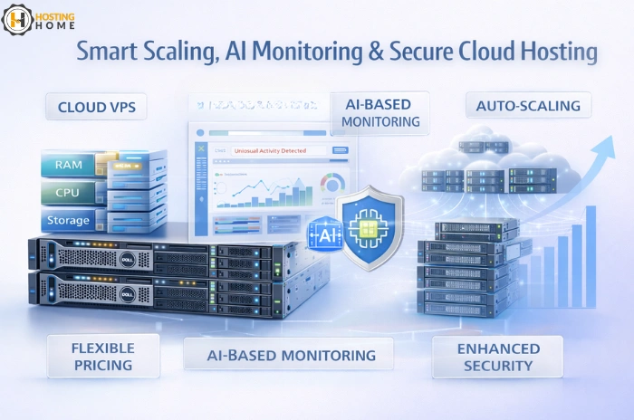Smart Scaling, AI Monitoring & Secure Cloud Hosting