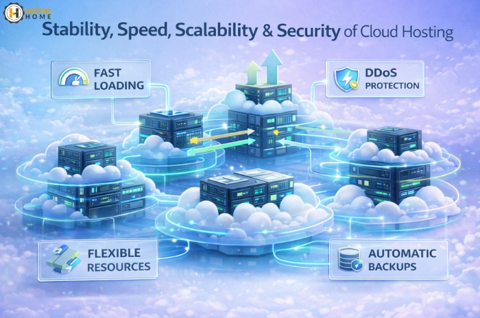 Stability, Speed, Sclalability & Security of Cloud Hosting