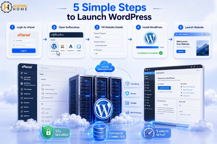 5 Simple Steps to Launch WordPress