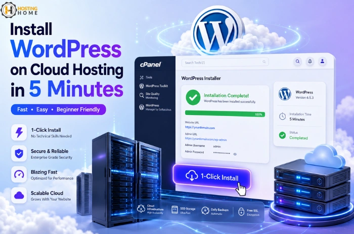 How to install WordPress on Cloud Hosting in 5 minutes